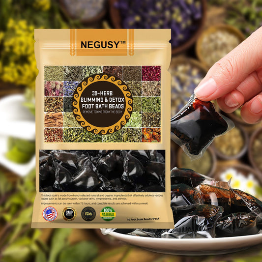 ❤️NEGUSY™ 30-Herb Slimming & Detox Foot Bath Beads-🦵👩‍⚕️(LANA Certification, Lymphatic Association of America)